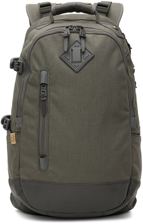 visvim: Gray Cordura 20L Backpack .